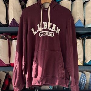 L.L. Bean Burgundy 1912 Hoodie